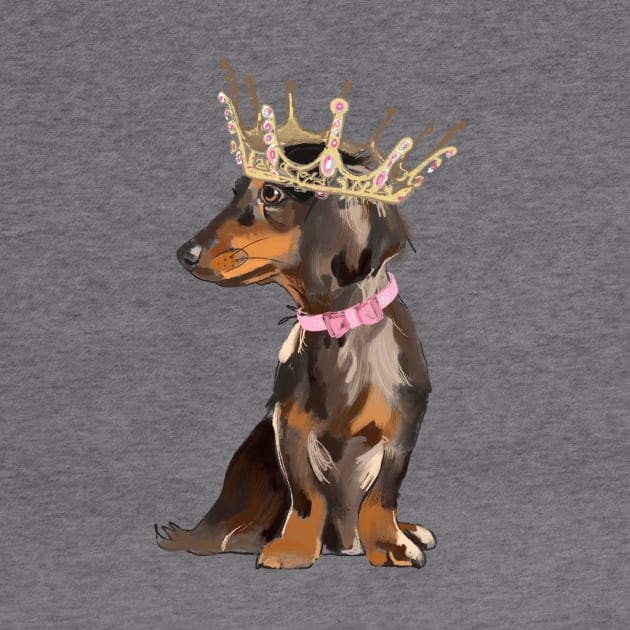 Queen dachshund by Leamini20